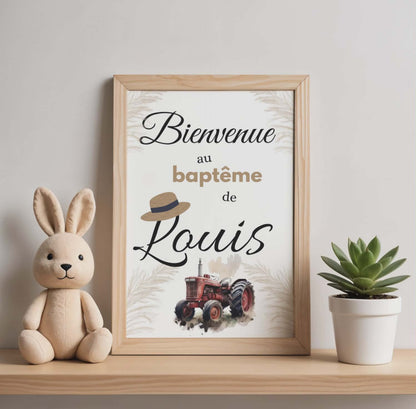 Affiche baptême/Naissance