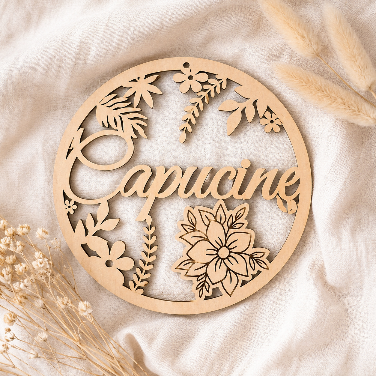 Coffret naissance en bois