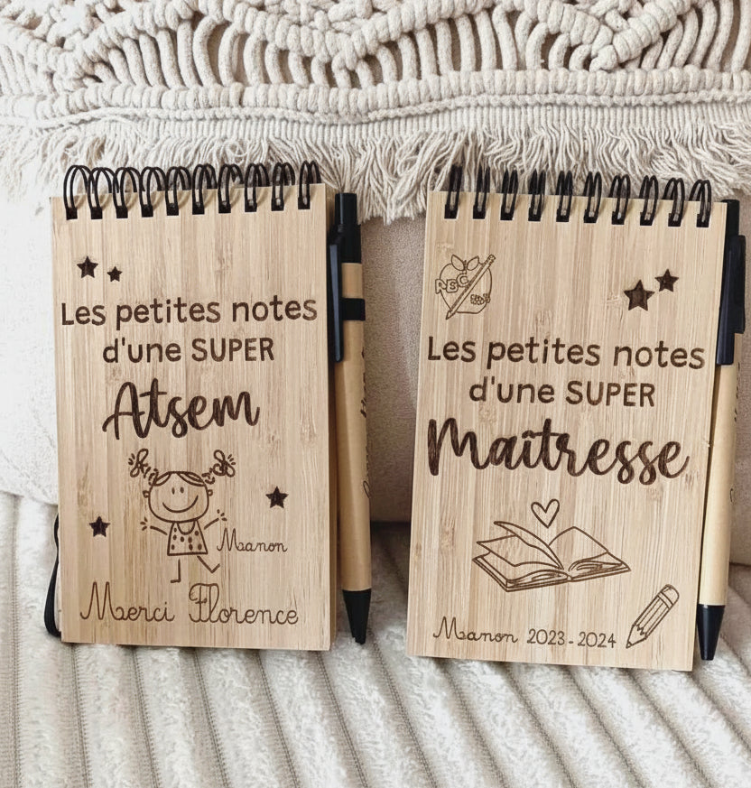Bloc note personnalisé