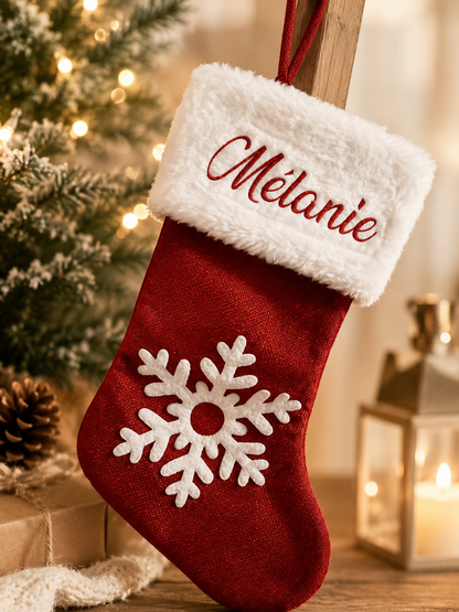 Chaussette de Noël cheminée