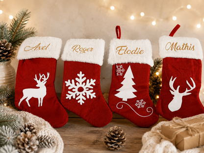 Chaussette de Noël cheminée