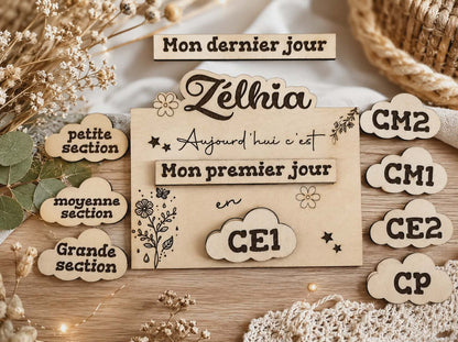 Pancarte de rentrée scolaire
