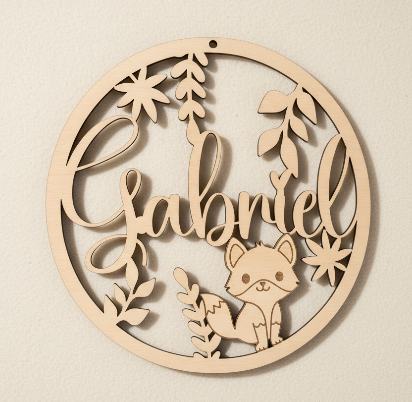 Coffret naissance en bois