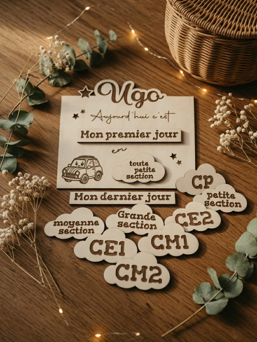 Pancarte de rentrée scolaire