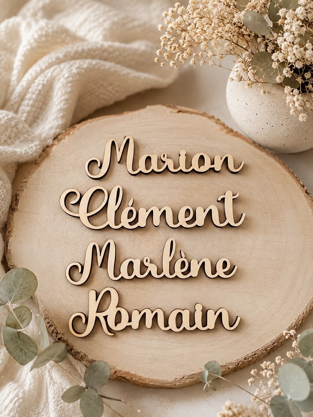 Marque place prénoms