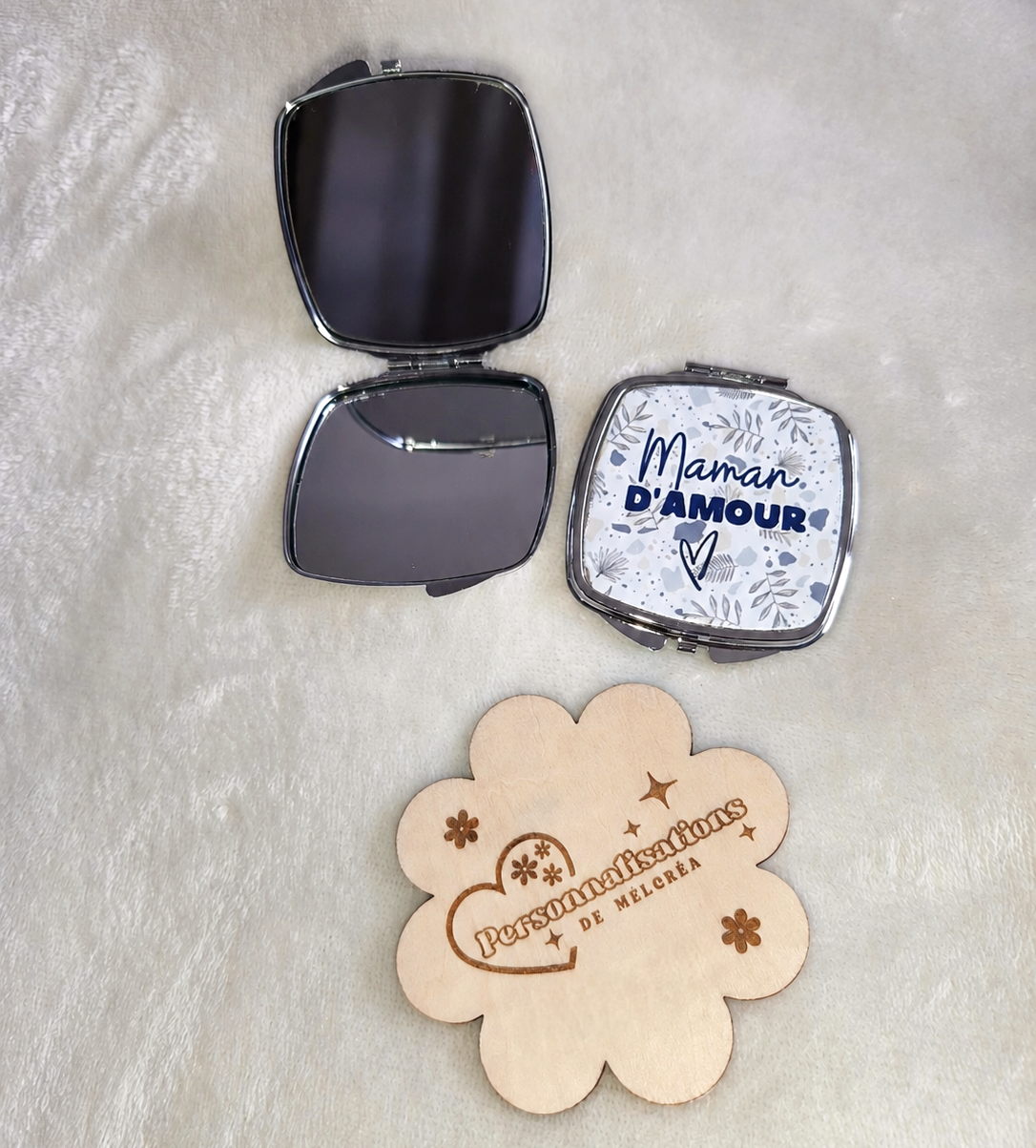 Miroir de poche personnalisé